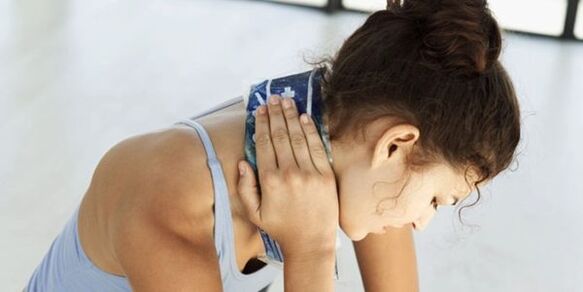 Compress used to treat cervical osteochondrosis