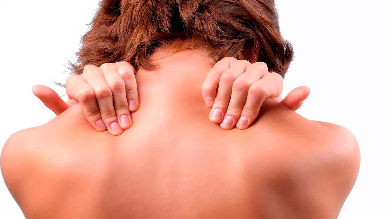 Pain in cervical osteochondrosis