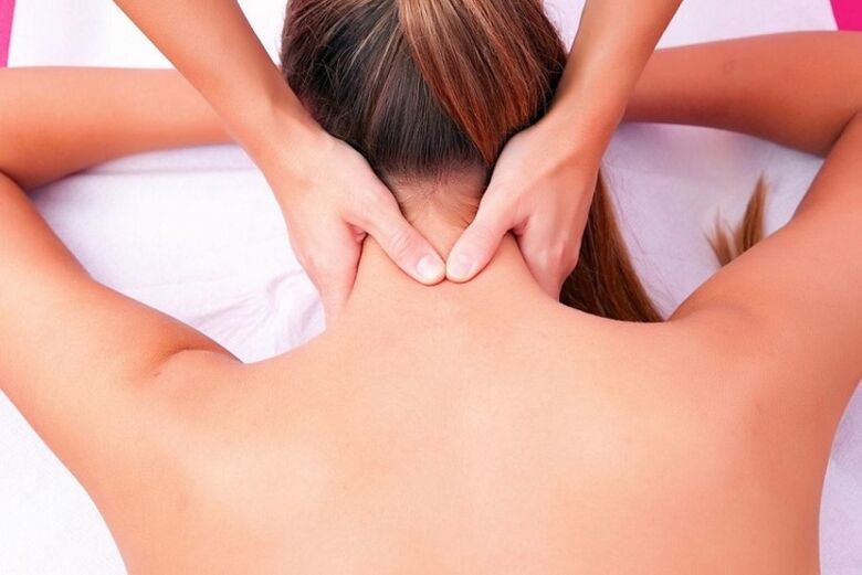 Neck massage for osteochondrosis